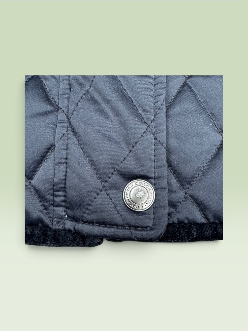 Coach Diamond Quilted Rabbit Fur - Picture 6 of 10